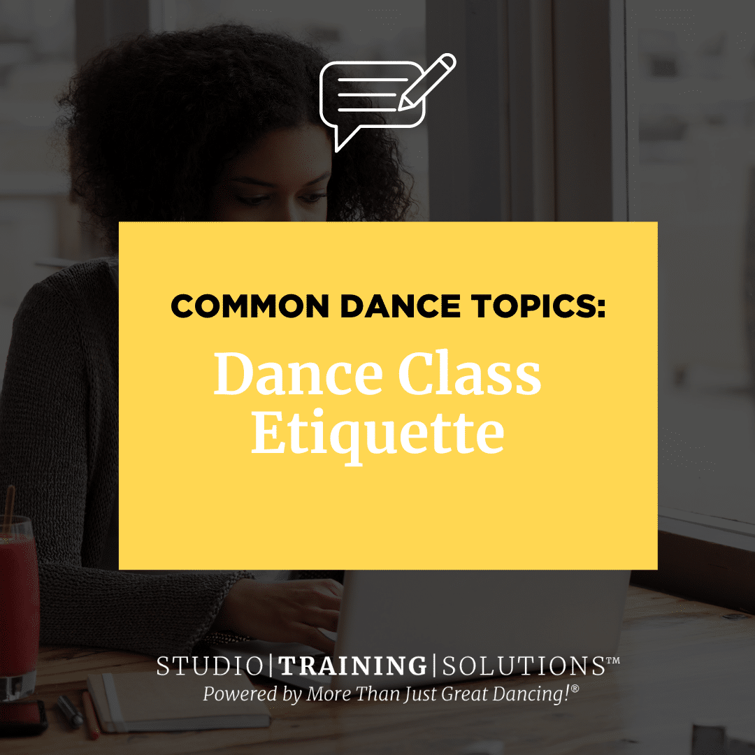 Dance Class Etiquette