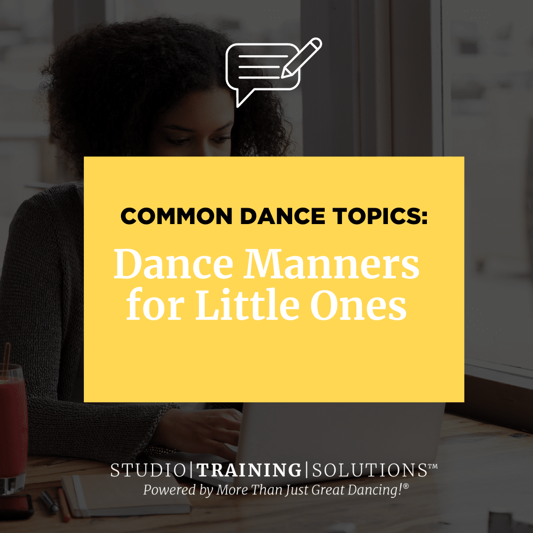 Dance Manners for Little Ones