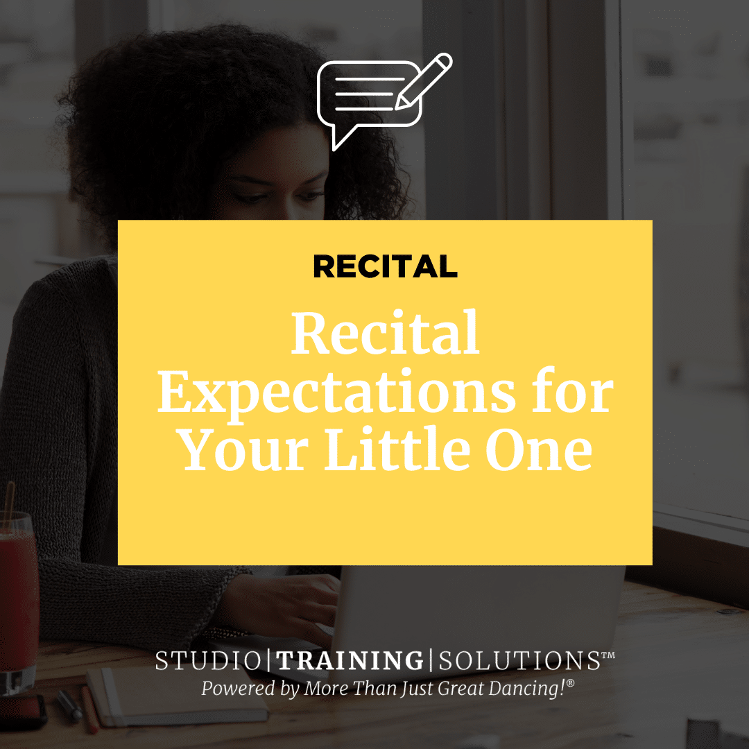 Recital Expectations for Your Little One