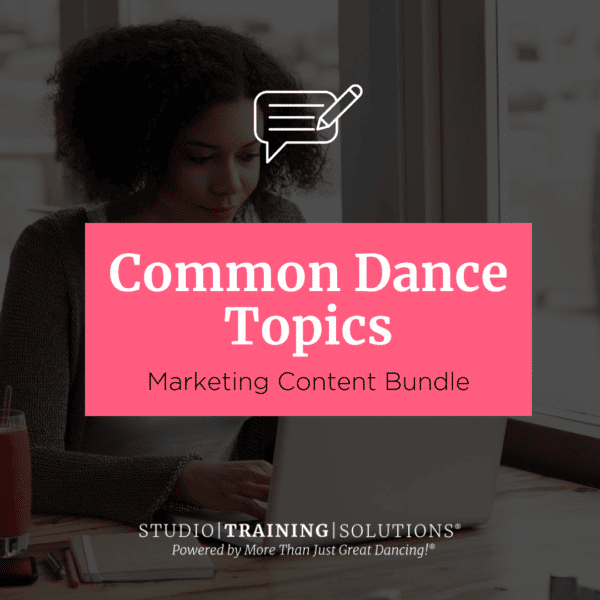 STS Common Dance Topics Marketing Content