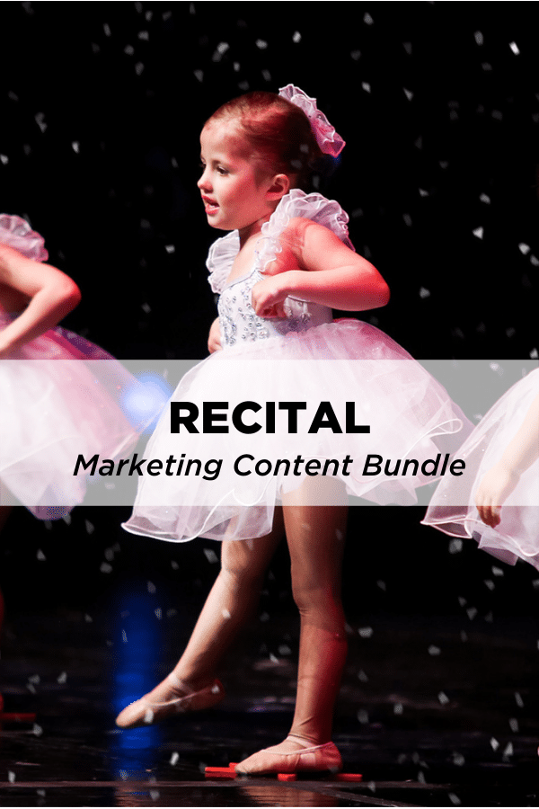 Recital Marketing Content Bundle