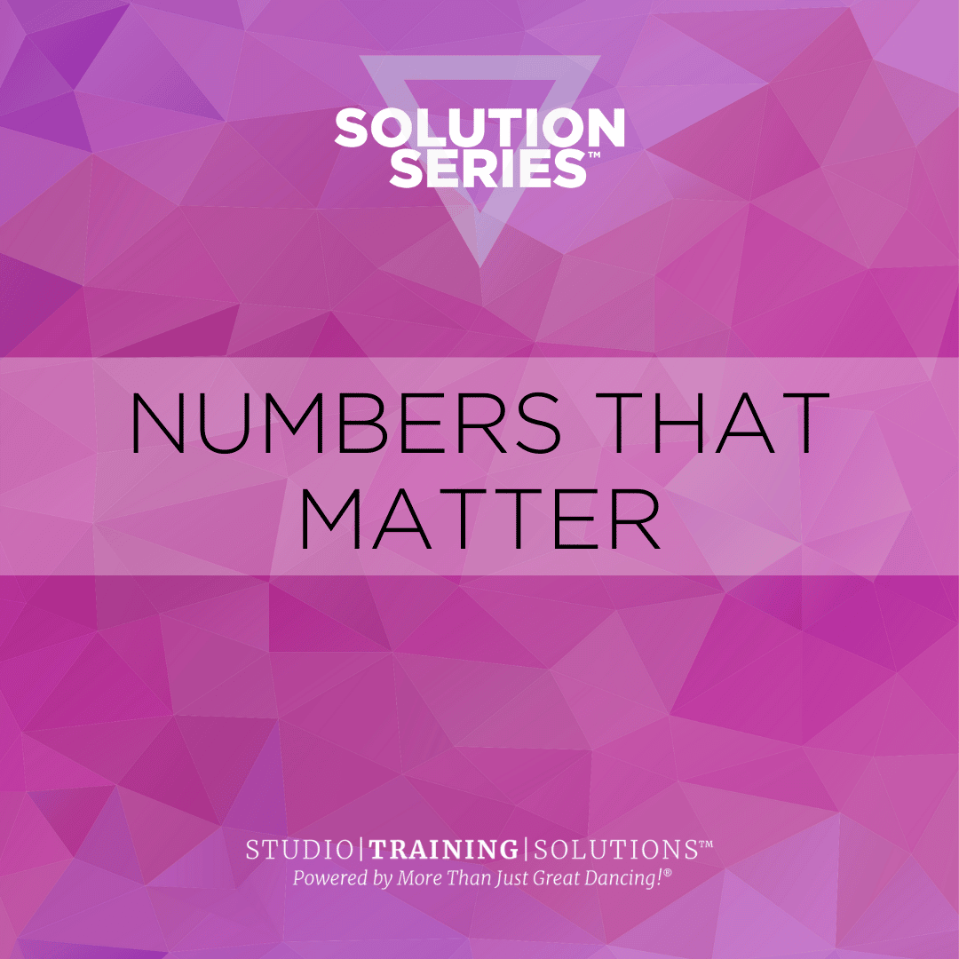 Numbers That Matter Solution Series Studio Training Solutions™