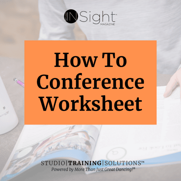 How To Conference Worksheet