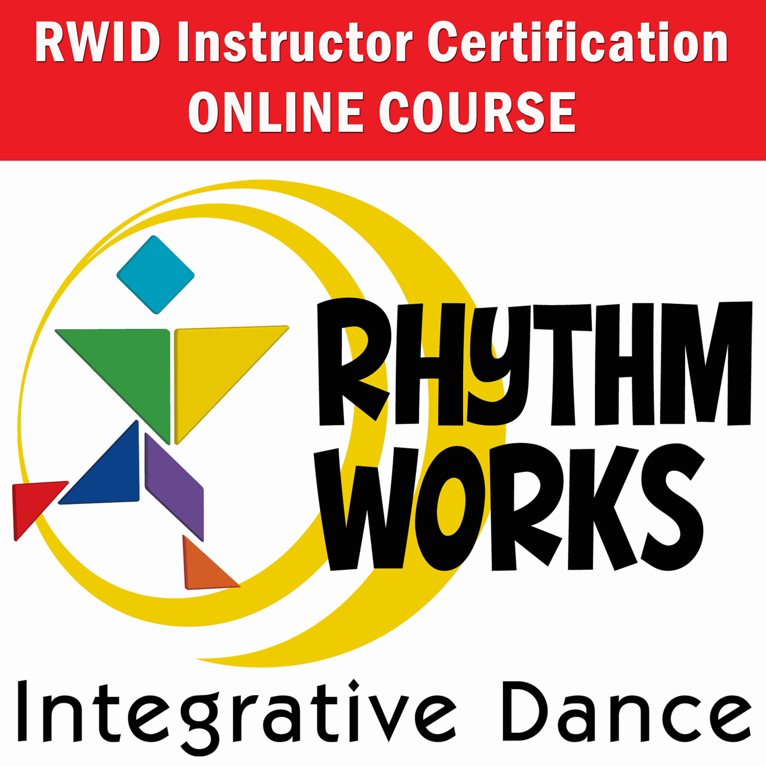 RWID Course Logo with a red bar at the top with the words "RWID Instructor Certification Online Course and the RWID logo